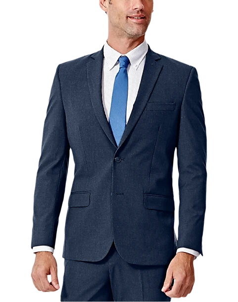 Haggar 4-Way Stretch Slim Fit Suit Separates Coat, Black