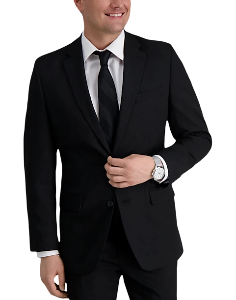 Haggar Premium Comfort 4-Way Stretch Slim Fit Suit Separates, Black