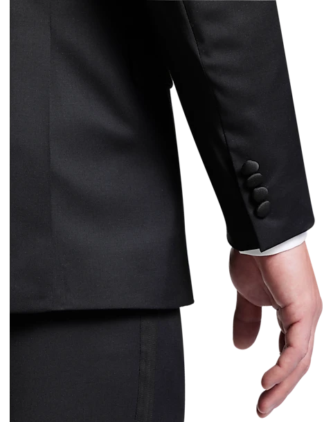 Joseph Abboud Black Label Modern Fit Suit Separates Tuxedo Coat, Black - Image 2