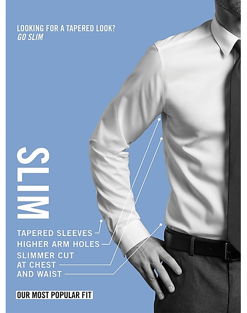 Calvin Klein Infinite Wrinkle Free Slim Fit Stretch Collar Dress Shirt, Light Blue - Image 2