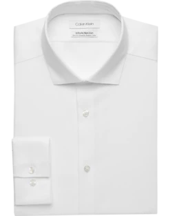 Calvin Klein Infinite Wrinkle Free Slim Fit Stretch Collar Dress Shirt, Light Blue
