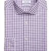 Calvin Klein Slim Fit Embroidered Logo Dress Shirt, Lavender Plaid