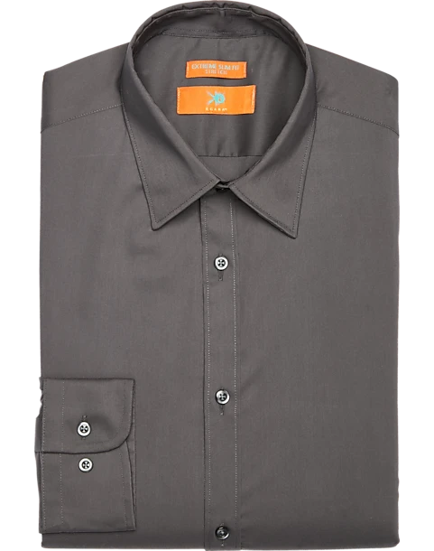 Egara Skinny Fit Dress Shirt, Charcoal