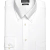 Lauren By Ralph Lauren UltraFlex Regular Fit Button-Down Collar Dress Shirt, White
