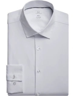 Michael Strahan Modern Fit Spread Collar Dress Shirt, White