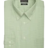 Lauren By Ralph Lauren UltraFlex Regular Fit Button-Down Collar Dress Shirt, Green Gingham