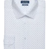 Nautica Slim Fit Four-Way Stretch Dress Shirt, White Print