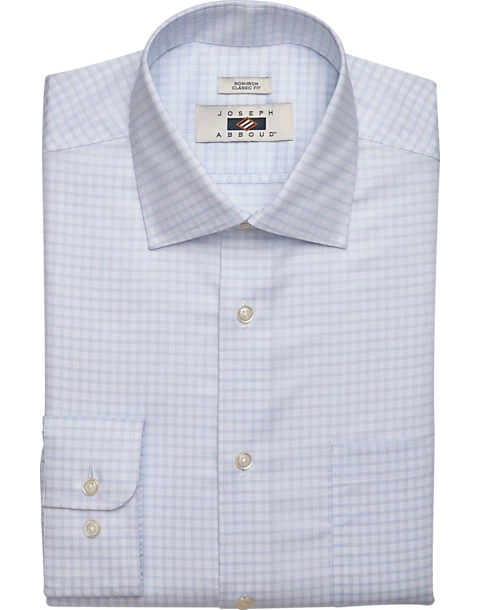 Joseph Abboud Classic Fit Dress Shirt, Blue Plaid