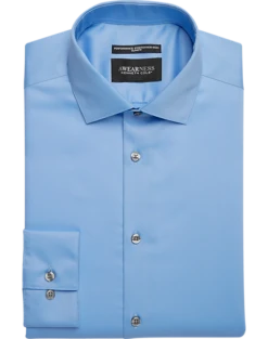 Awearness Kenneth Cole Slim Fit Performance Dress Shirt, Light Blue