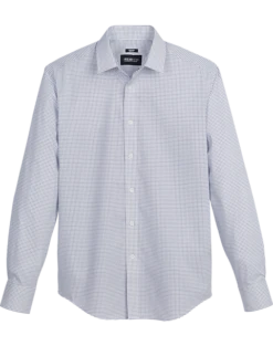 Awearness Kenneth Cole Slim Fit Sport Shirt, Navy Diamond Dot