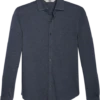 Joseph Abboud Modern Fit Spread Collar Shirt, Navy Blue Houndstooth