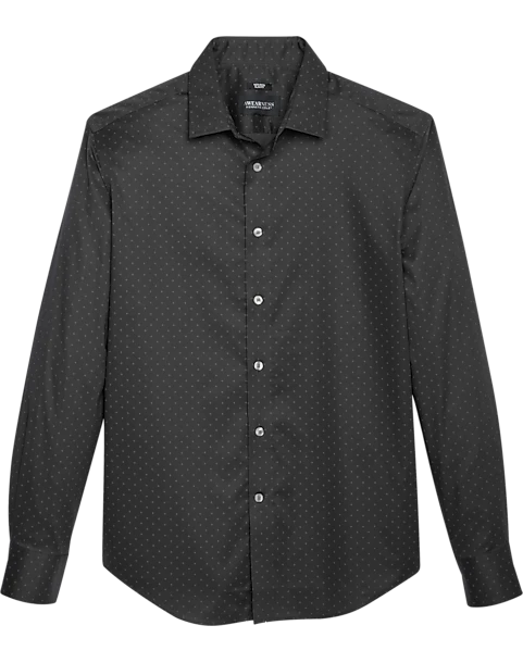 Awearness Kenneth Cole Slim Fit Sport Shirt, Charcoal Nailhead Dot