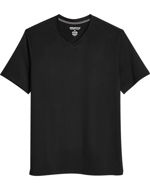 Awearness Kenneth Cole Modern Fit V-Neck T-Shirt, Black