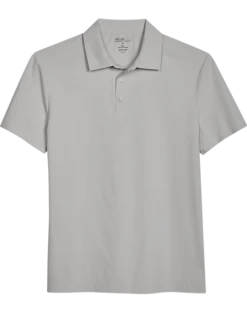 Awearness Kenneth Cole Modern Fit Welded Polo, Light Gray