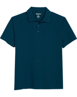 Awearness Kenneth Cole Modern Fit Welded Polo, Teal