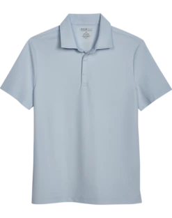 Awearness Kenneth Cole Modern Fit Pique Polo, Light Blue