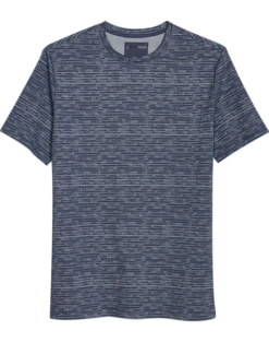 Awearness Kenneth Cole Modern Fit Crew Neck Tee, Blue Brush Strokes