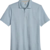 Joseph Abboud Modern Fit Slub Polo, Light Blue Stripe