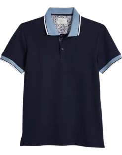 Con.Struct Four-way Stretch Modern Fit Polo, Navy