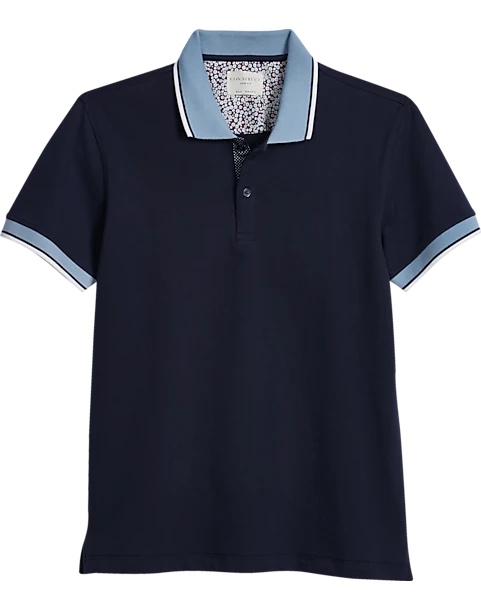Con.Struct Four-way Stretch Modern Fit Polo, Navy