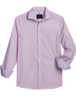 Egara Slim Fit Sport Shirt, Berry Foulard