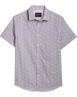 Egara Slim Fit Sport Shirt, Pink Tiny Berries