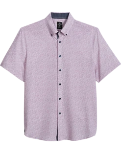 Michael Strahan Modern Fit Four-Way Stretch Short Sleeve Sport Shirt, Pink Liberty Floral