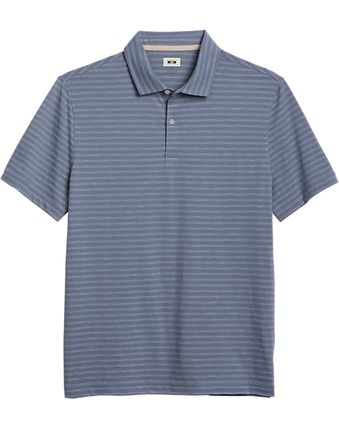 Joseph Abboud Modern Fit Polo, Slate Tonal Stripe