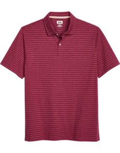 Joseph Abboud Modern Fit Polo, Red Tonal Stripe