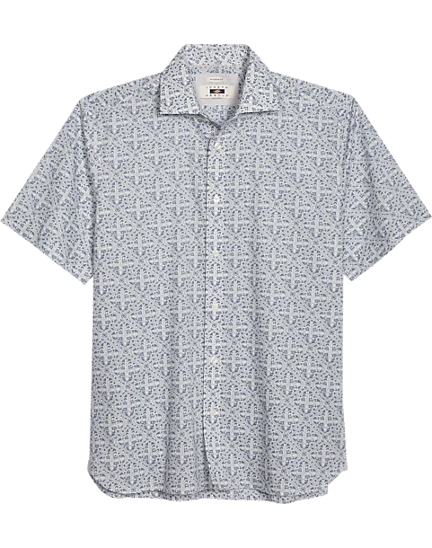 Joseph Abboud Modern Fit Sport Shirt, Slate Tattoo Print