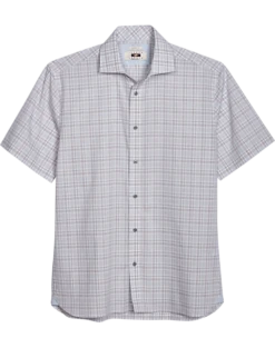 Joseph Abboud Modern Fit Sport Shirt, Gray Plaid