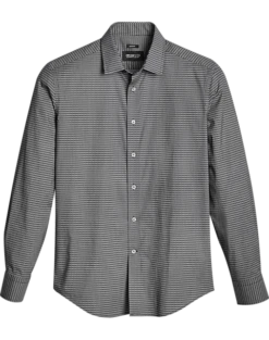 Awearness Kenneth Cole Slim Fit Sport Shirt, Black Geo