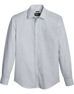 Awearness Kenneth Cole Slim Fit Sport Shirt, White Mini Moon