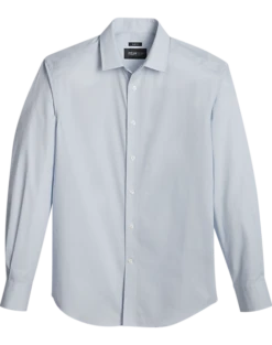 Awearness Kenneth Cole Slim Fit Sport Shirt, Light Blue Mini Circle