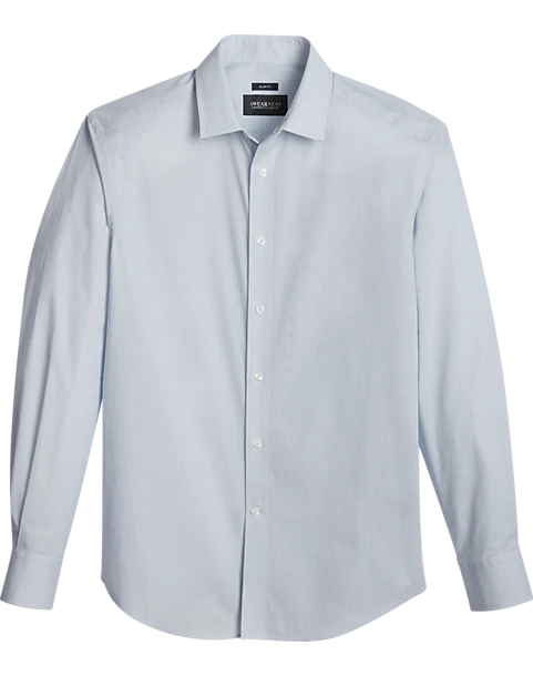 Awearness Kenneth Cole Slim Fit Sport Shirt, Light Blue Mini Circle