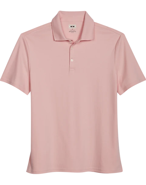 Joseph Abboud Modern Fit Luxe Cotton Polo, Light Pink