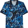 Paisley & Gray Polo, Navy Waves