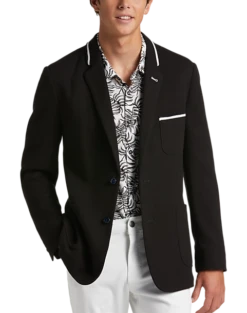 Paisley & Gray Slim Fit Knit Blazer, Black