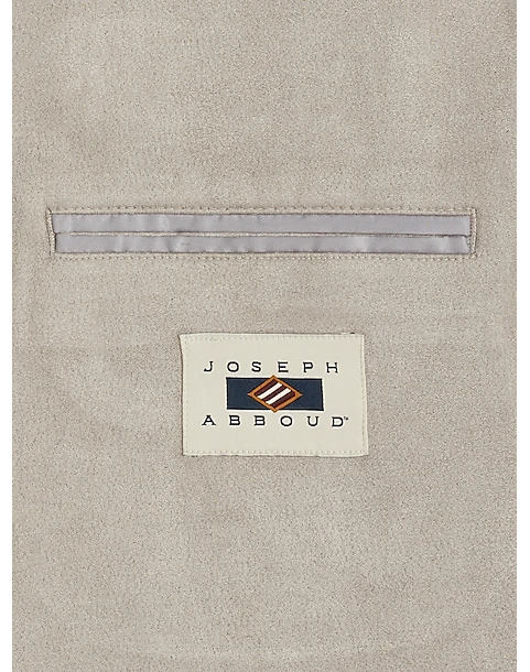 Joseph Abboud Modern Fit Ultrasuede Sport Coat, Light Gray - Image 2