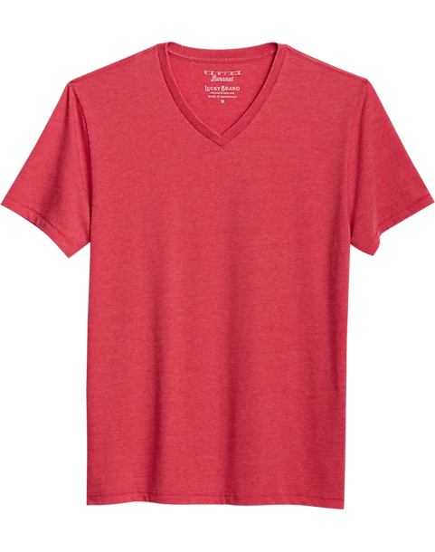 Lucky Brand Classic Fit Burnout T-Shirt, Red