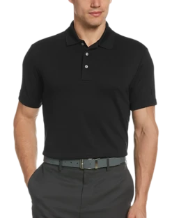 PGA Tour Classic Fit Airflux Polo, Black