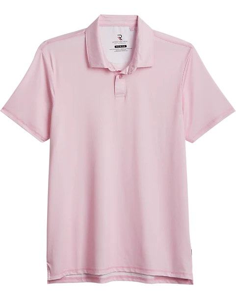 Report Collection Modern Fit Knit Polo, Pink