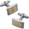 Pronto Uomo Cufflinks, Gold & Sliver