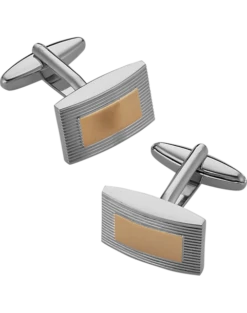 Pronto Uomo Cufflinks, Gold & Sliver