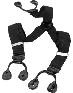 Men's Wearhouse Black Silk Tuxedo Braces