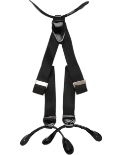 Men's Wearhouse Fancy Black Silk Braces