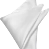 Joseph & Feiss Gold Pocket Square, White