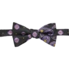 Pronto Uomo Purple Woven Stripe Bow Tie