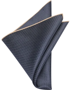 Joseph Abboud Pocket Square, Charcoal Check