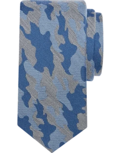 Pronto Uomo Narrow Tie, Blue Camo